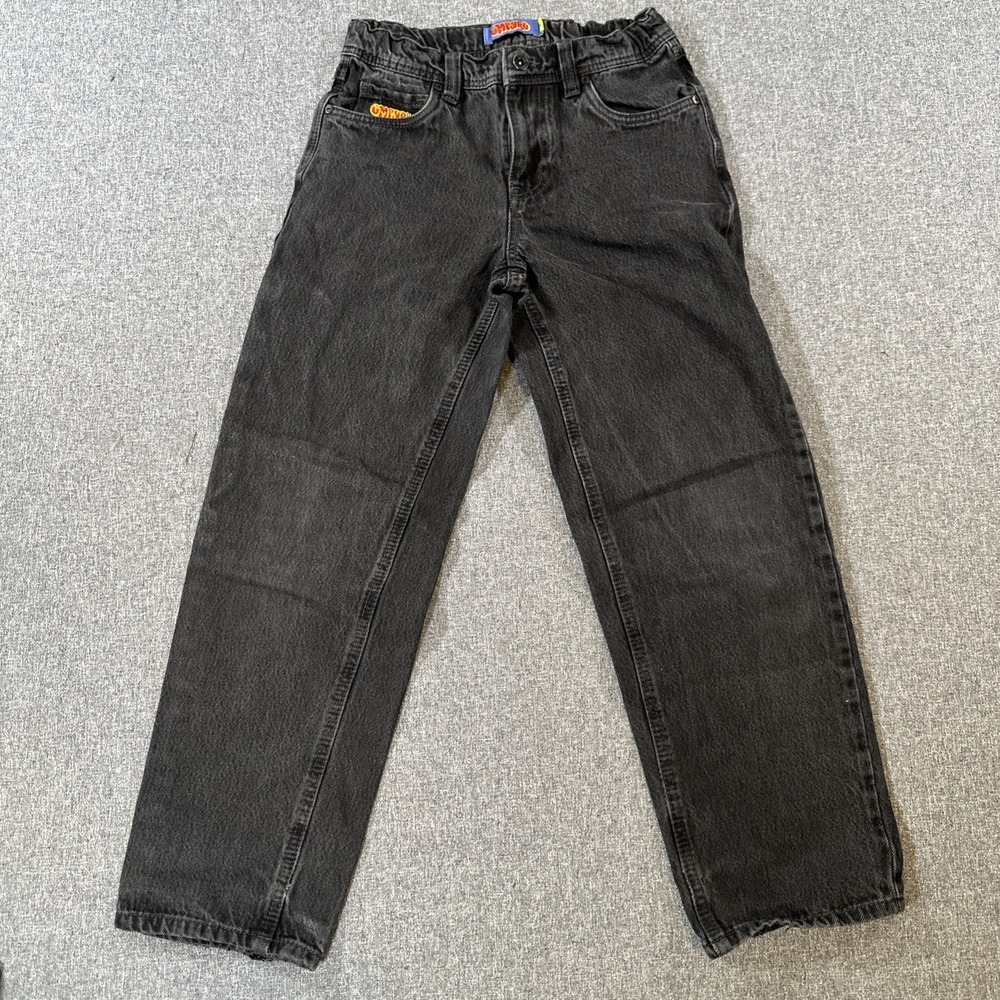 Empyre Black Baggy Wide Leg Jeans Size 26‎ Y2K Skater Grunge Streetwear Denim